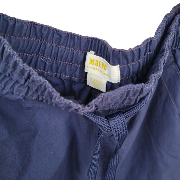 Anthropologie Maeve Tenley Twill Track Tuxedo Stripe Tapered Pants Women Sz XS - Picture 7 of 10